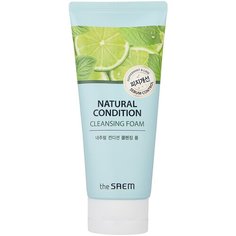 The Saem пенка для умывания и контроля жирности кожи лица с мятой и лаймом Natural Condition Cleansing Foam Sebum Control, 150 мл