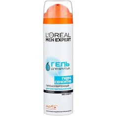 Гель для бритья для чувствительной кожи LOreal Paris, 200 мл