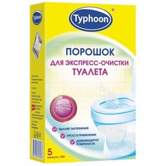 Тайфун порошок для экспресс-очистки туалета, 5 шт., 0.1 кг Taifun