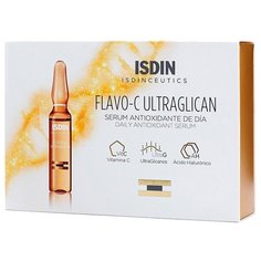 Isdin Isdinceutics Flavo-C Ultraglican Serum Antioxidante De Dia Сыворотка дневная для лица, шеи и области декольте, 2 мл , 10 шт.