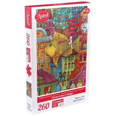Пазл Origami Astrel. Белые коты в городе (5613), 260 дет.