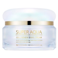 Missha Super Aqua Cell Renew Snail Cream Дневной укрепляющий контуры лица крем с экстрактом улитки, 52 мл