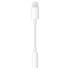 Адаптер Apple Lightning - mini jack 3.5 (MMX62ZM/A), белый