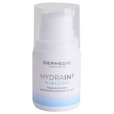Dermedic Hydrain3 Hialuro Anti-Wrinkle Repair Night Cream Ночной восстанавливающий крем против морщин для сухой и очень сухой кожи лица, 55 г