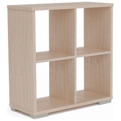 Стеллаж Мама Стильный 4 полки, материал: ЛДСП, ШxГxВ: 72х30х74 см, венге светлый Mama