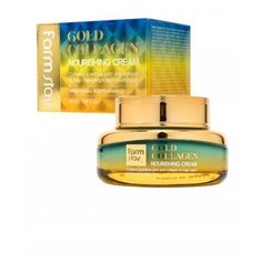 Farmstay Gold Collagen Nourishing Cream Питательный крем для лица с золотом и коллагеном, 55 мл