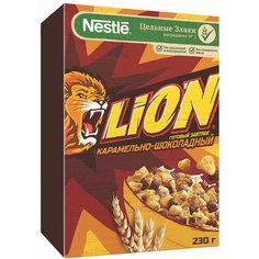 Готовый завтрак Lion карамельно-шоколадный, коробка, 230 г