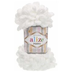 Пряжа Alize Puffy, цвет белый, 5 мотков