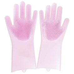 Многофункциональные перчатки силиконовые термостойкие для мытья посуды, перчатки-щетка для кухни,Blonder Home BH-SWG-01