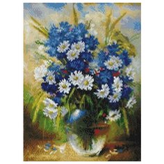 Ромашки и васильки Мозаика на подрамнике 30х40 30х40 Белоснежка 382-ST-S