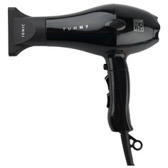 Фен DEWAL BEAUTY YumMy Black, чёрный, 2000 Вт, ионизация, 1 насадка