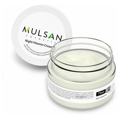 MULSAN NIght Vitamin Cream ночной крем для жирной и проблемной кожи лица с гелем алоэ Вера и витаминами В5, Е, 75 мл