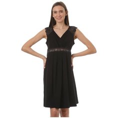 Сорочка женская для беременных и кормящих женщин HUNNY mammy 1-НМП 21302 черный 170,176- 92-98