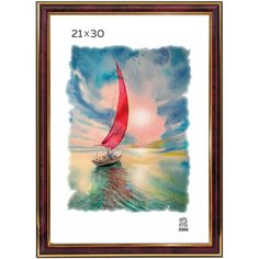 PS рамка пластиковая 21х30 цвет бордовый 302 Зебра