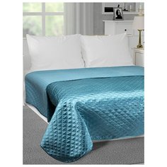 Покрывало DeNASTIA Палермо 200х240, атл/мат, изумрудный, геометрия2