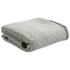 Покрывало из стираного хлопка серого цвета из коллекции Essential, 230х250 см Tkano