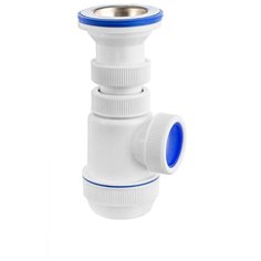 VIrPlast Сифон "Мини Элит" с нержавеющей чашкой D70 мм, 1 1/2"- D40