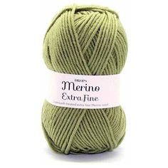 Пряжа DROPS Merino Extra Fine, цвет Green/зеленый, 4 мотка