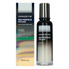 FarmStay Derma Cube Red Propolis Emulsion Осветляющая эмульсия для лица с прополисом, 140 мл