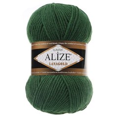 Пряжа Alize LanaGold (118 зеленый) 5 шт.