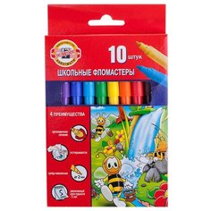KOH-I-NOOR Набор фломастеров Пчелка (771002AJ06KS), 10 шт.