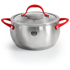 Кастрюля Cristelle 3,3 литра Soft Red