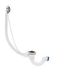 VIrPlast Сифон "Мини Элит" для ванн с нержавеющим чашками, без отвода 1 1/2" - D40