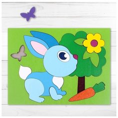 Головоломка Лесная мастерская "Собери картинку: Зайчик", 21 элемент