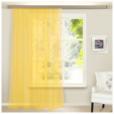 Штора-вуаль Witerra 300*260 см, светло-желтая, полиэстер 100%