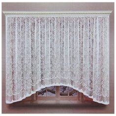 Штора Лента со шторной лентой, ширина 320 см, высота 160 см, цвет белый