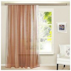 Штора-вуаль Witerra однотонная, 290*260 см, цвет какао