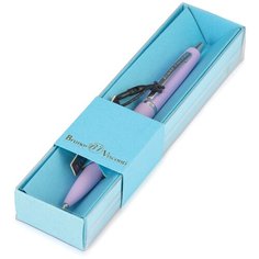 Ручка в футляре "SAN REMO" АВТОМАТИЧЕСКАЯ 1,0 ММ, СИНЯЯ (сиреневый корпус, голубая коробка) Bruno Visconti