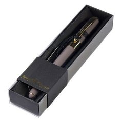 Ручка в футляре "MONACO" шариковая 0.5 ММ, СИНЯЯ (серый корпус, черная коробка) Bruno Visconti