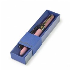 Ручка в футляре "MONACO" шариковая 0.5 ММ, СИНЯЯ (розовый корпус, синяя коробка) Bruno Visconti
