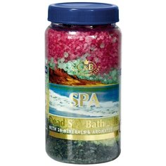 Care & Beauty Line Соль для ванн с минералами Мертвого моря и ароматическими маслами разноцветная, 680 г