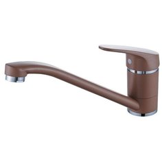 Diadonna Смеситель для кухни (мойки) латунный с длинным поворотным изливом 360 градусов, кофейный