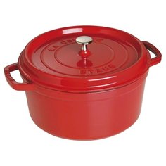 Кокот Staub круглый, 30 см, 8,35 л, вишневый 1103006