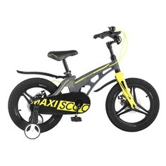 Детский Двухколесный Велосипед Maxiscoo, Серия "Cosmic" (2021), Делюкс, 18", Серый Матовый