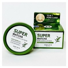 Очищающая глиняная маска с чаем матча Some By Mi Super Matcha Pore Clean Clay Mask 100 мл.