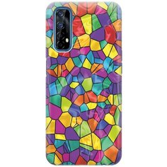 Cиликоновый чехол на realme 7 / Рилми 7 с принтом "Яркая мозаика" Gosso