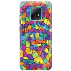 Cиликоновый чехол на Xiaomi Redmi 10X 5G / Сяоми Редми 10х 5г с принтом "Яркая мозаика" Gosso