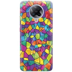 Cиликоновый чехол на Xiaomi Redmi K30 Pro / Poco F2 Pro / Сяоми Редми К30 Про / Поко Ф2 Про с принтом "Яркая мозаика" Gosso