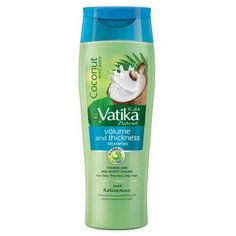 Шампунь Vatika Coconut & Castor (Кокос и касторовое масло для тонких, ломких и поврежденных волос) Dabur