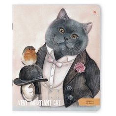 Тетради 48 листов "ОСОБО ВАЖНЫЕ КОТЫ". Набор 5 шт. Цена за 5 штук. Альт