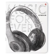 Тетради 48 листов "MUSIC. BLACK&WHITE". Набор 5 шт. Цена за 5 штук. Альт