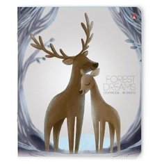 Тетради 48 листов "ОЛЕНЯТА" Набор 5 шт. Цена за 5 штук. Альт