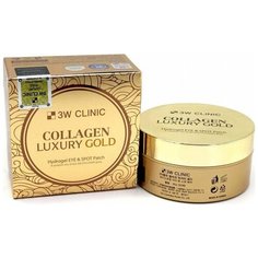 3W Clinic Гидрогелевые патчи Collagen luxury gold hydrogel eye & spot patch, 60 шт.