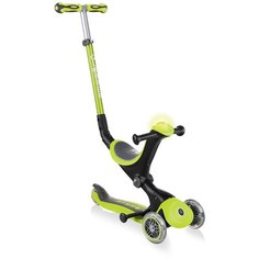 Детский самокат-беговел GLOBBER Go Up Deluxe Play Lights, зеленый