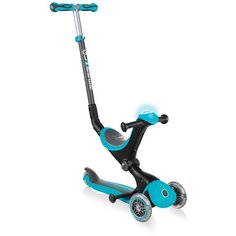 Детский самокат-беговел GLOBBER Go Up Deluxe Play Lights, бирюзовый
