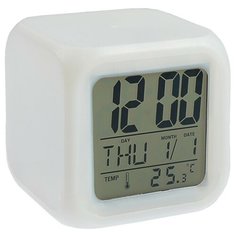 Часы с термометром Luazon 137977, белый